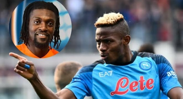 Emmanuel Adebayor Picks Victor Osimhen As Favourite To Win CAF Player Of The Year Award