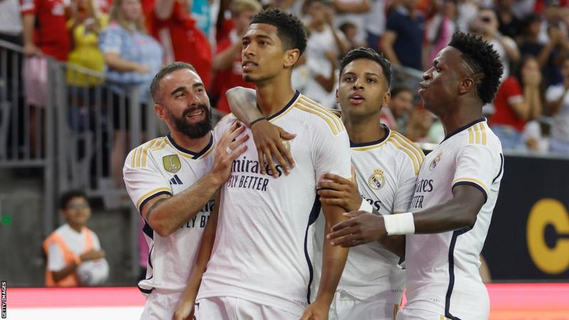 Jude Bellingham Scores His First Goal For Real Madrid Against Manchester United