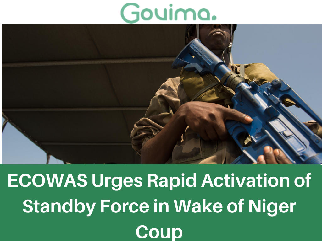 ECOWAS Urges Rapid Activation of Standby Force in Wake of Niger Coup
