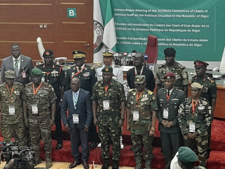 West African Defence Chiefs Discuss Possible Armed Intervention In Niger Republic Crisis