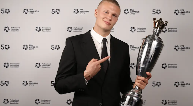 Erling Haaland Wins PFA Men’s Player Of The Year