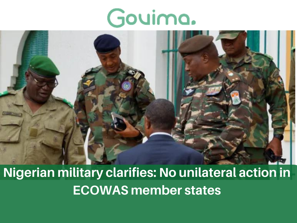 Nigerian Military Clarifies: No Unilateral Action In ECOWAS Member States