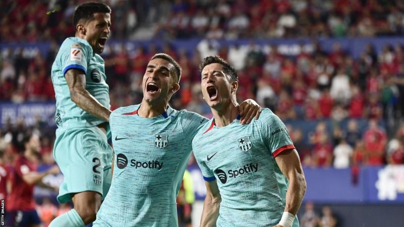 UCL: Lewandowski Nears Historic 100 Goals As Barcelona Thrash Red Star Belgrade