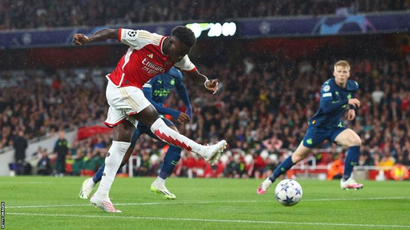Arsenal Mark Return To Champions League With Masterclass Against PSV