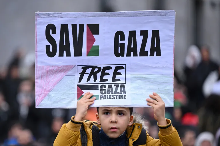 Public Opinion Against Israel, Mass Protest Against Israeli Bombardment of Gaza