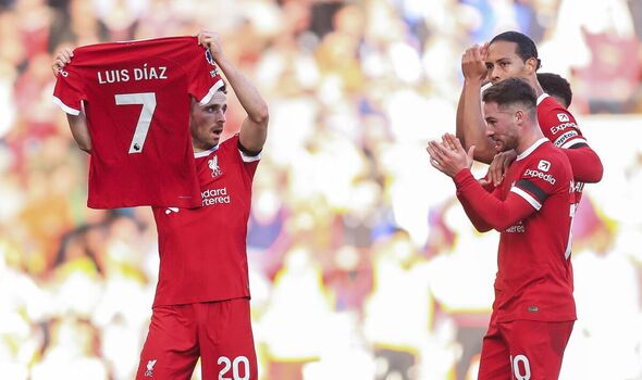 Liverpool Show Support For Luis Diaz In Resounding Victory Over Forest