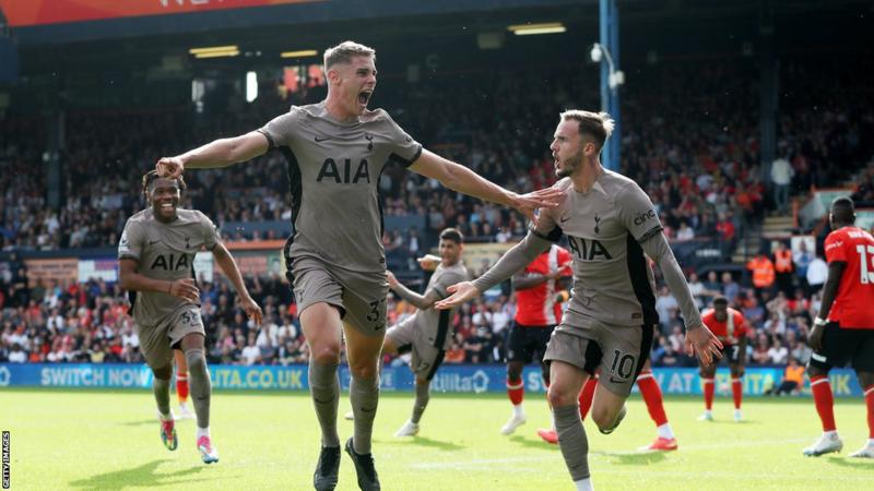 Tottenham Go Top Of EPL Standings With Narrow 1-0 Win At Luton Town