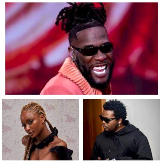Burna Boy, Olamide, Ayra Starr Makes History With Grammy Award Nominations