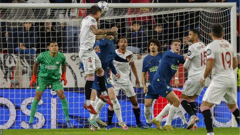 Sergio Ramos Scores Champions League 10,000th Goal In Defeat To PSV