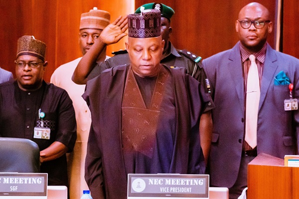 Just In: Vice President Shettima Presides Over National Economic Council Meeting In Abuja