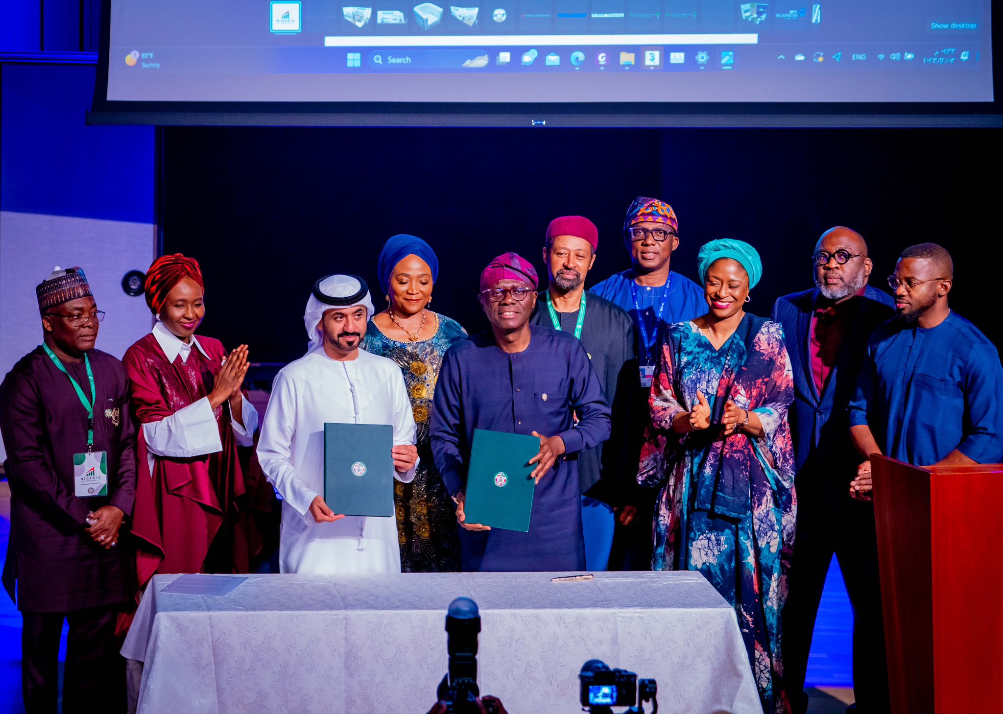 Lagos State Governor Sanwo-Olu Inks MoU To Boost Trade And Investment With Arabian Gulf Chamber Of Commerce