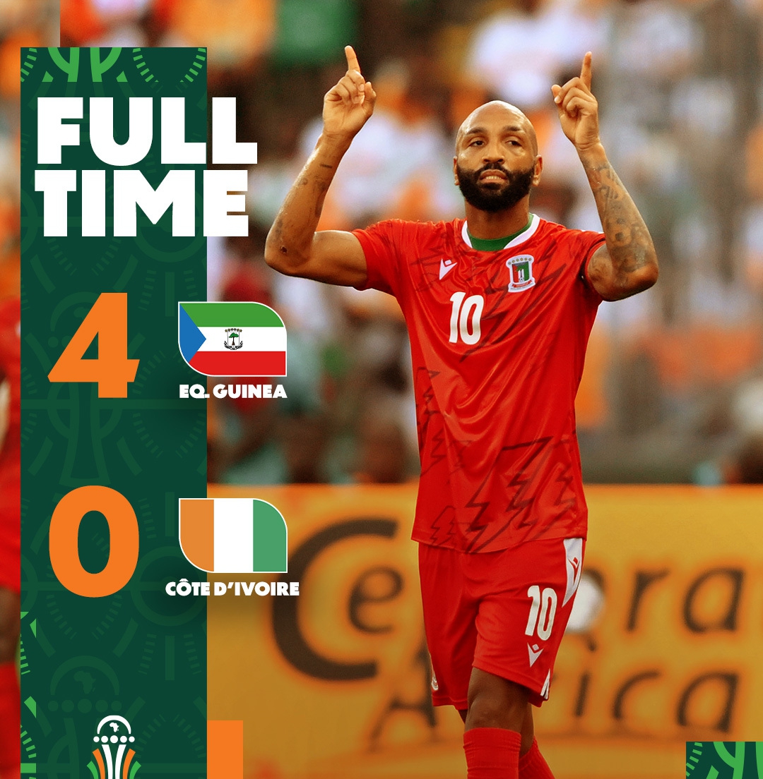 Equatorial Guinea Equal To The Task As They Disgrace Host Nation Cote d’Ivoire In A Four Goals Hauling