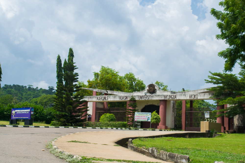 Protest At Adekunle Ajasin University Over Alleged Non-Implementation Of N35,000 Palliative Wage