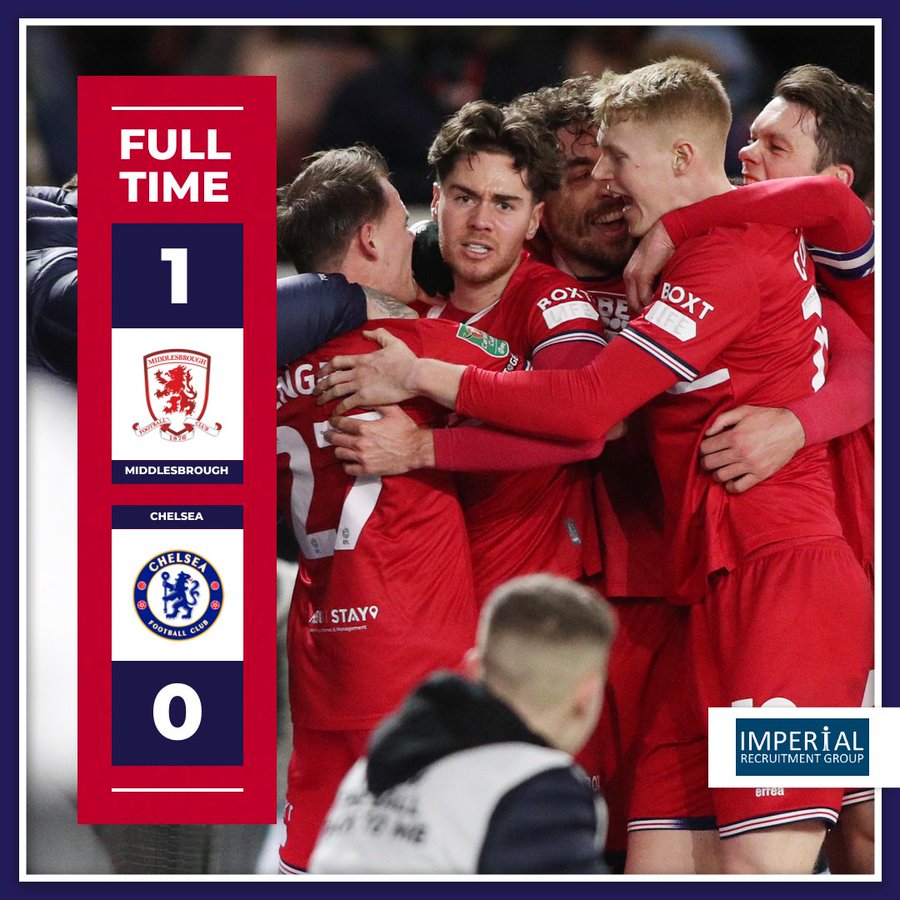 Middlesbrough Stuns Chelsea In League Cup Clash