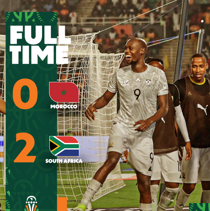 Morocco Sent Packing By South Africa Following A 2:0 Loss In The Round Of 16 Last Night