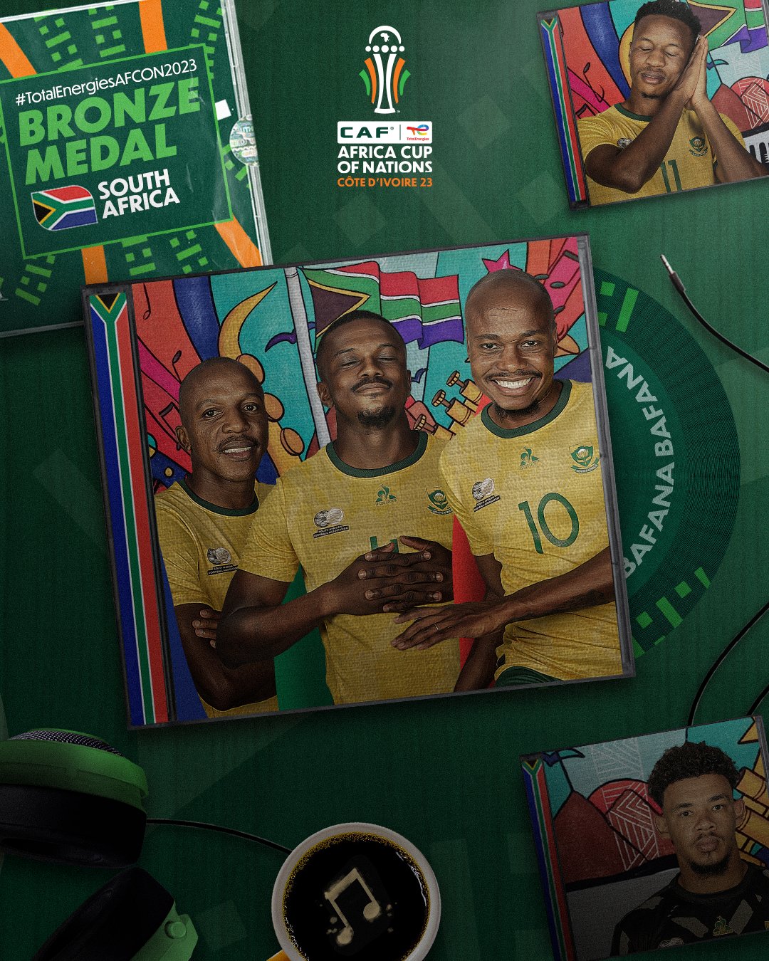 AFCON 2023: South Africa Emerge As Bronze Medal Winners After Defeating DR Congo In Yet Another Penalty Shootout