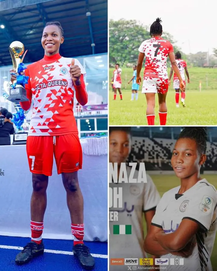 Transfer Stories: Falconets Striker Chinaza Agoh Joins Al-Shabab In Saudi