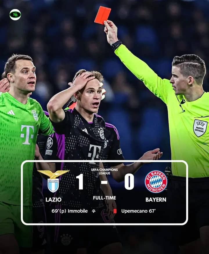 UCL: Bayern Munich Lost In Italy’s Capital Against Lazio