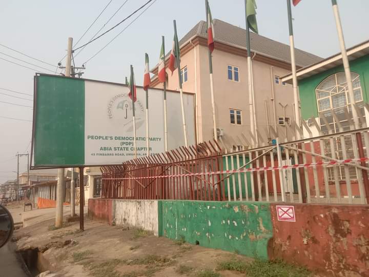 Abia State PDP Secretariat Sealed By Government Agency