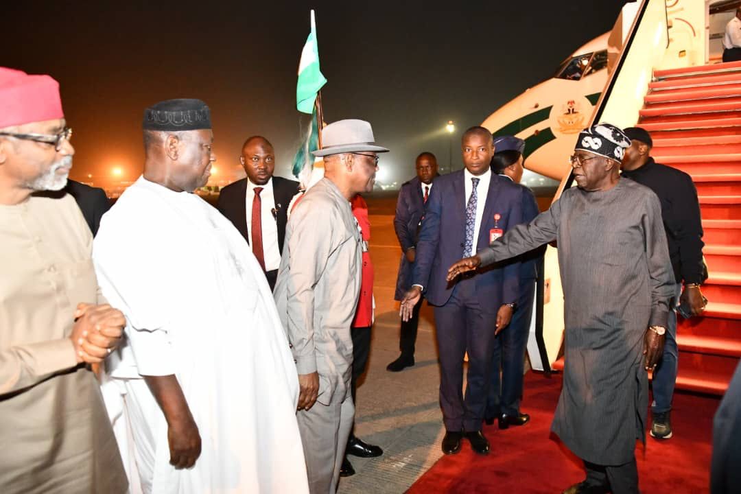 President Tinubu Returns To Nigeria Orders emergency Meeting On Food Security