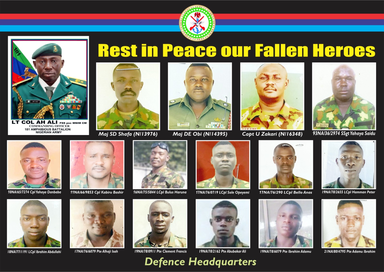 Breaking News :President Tinubu Honors Fallen Nigerian Army Heroes With National Honours, Scholarships