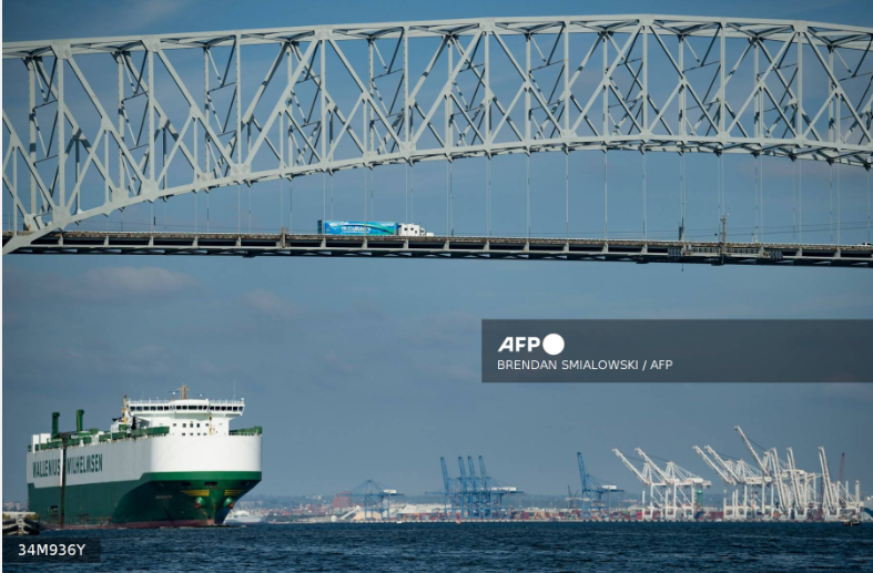 US Francis Scott Key Bridge Collapses After Ship Crash
