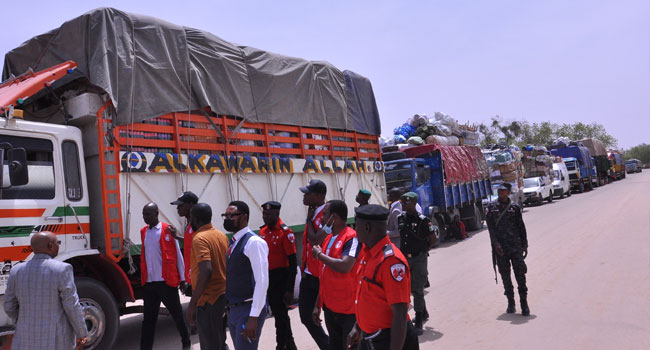 EFCC Foils Smuggling Attempt: 21 Food Trucks Intercepted en Route To Neighbouring Countries
