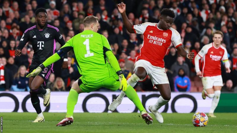 Champions League: Arsenal and Bayern First Leg Contest Ends In An Intensed 2:2 Draw At The Emirates
