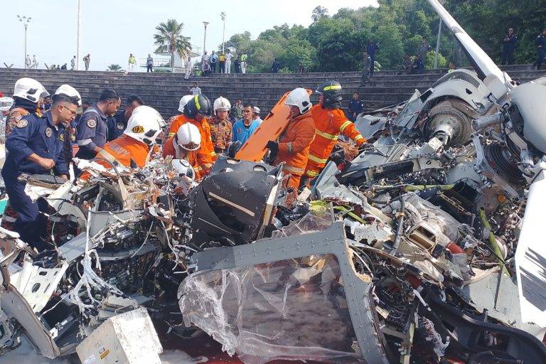 10 Military Crew Killed As Helicopters Crash In Malaysia