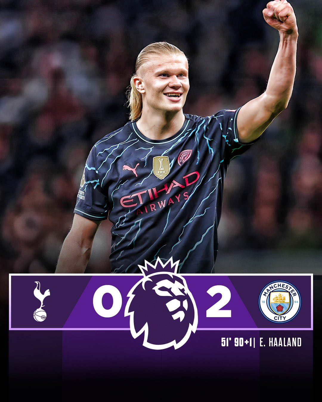 Premier League: Spursy Tottenham Declines Fabregas’ Call; As They Lose Woefully To Manchester City In Crunch Title Race