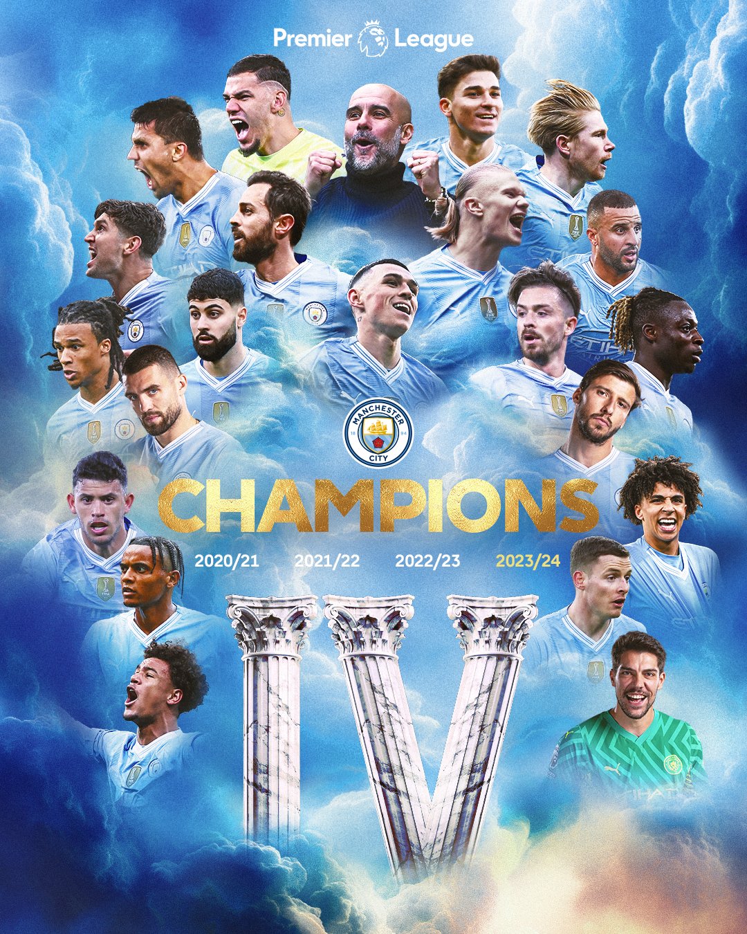 Premier League: Manchester City Makes History With Fourth Consecutive Title