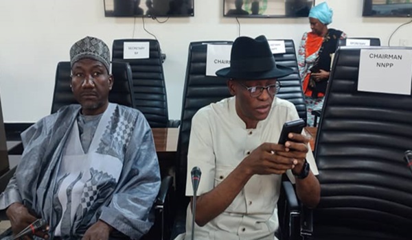 BREAKING: Labour Party National Chairman, Julius Abure, Leads Delegation To INEC Meeting Amidst Controversy