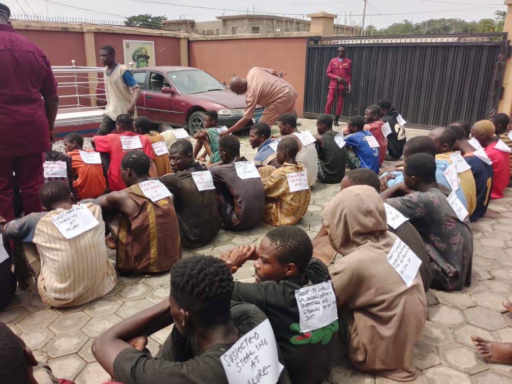 Amotekun Apprehends 45 Suspected Criminals In Ondo State
