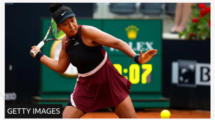 Tennis: Naomi Osaka Makes Return To Italian Open With Victory