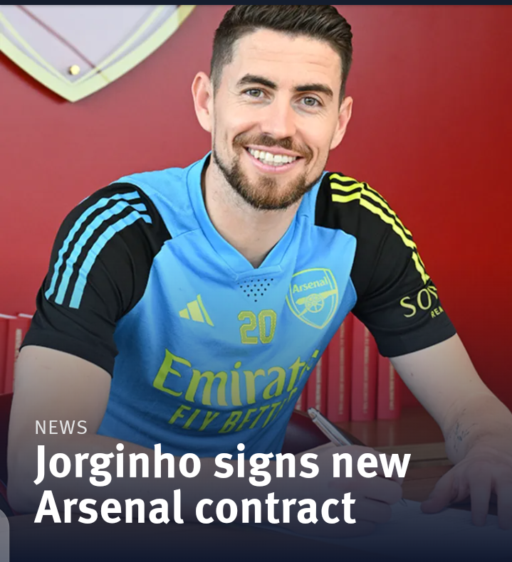 Just In: Jorginho Signs Arsenal Contract Extension