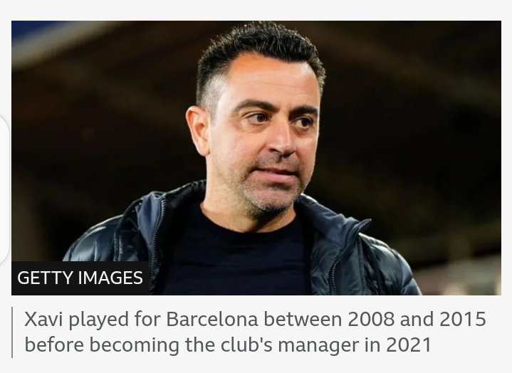 Barcelona Weighing Options To Sack Head Coach Xavi