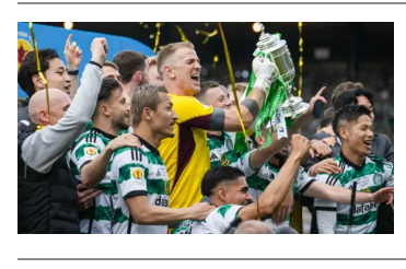 Celtic Clinch League and Cup Double with Last-Minute Winner Against Rangers
