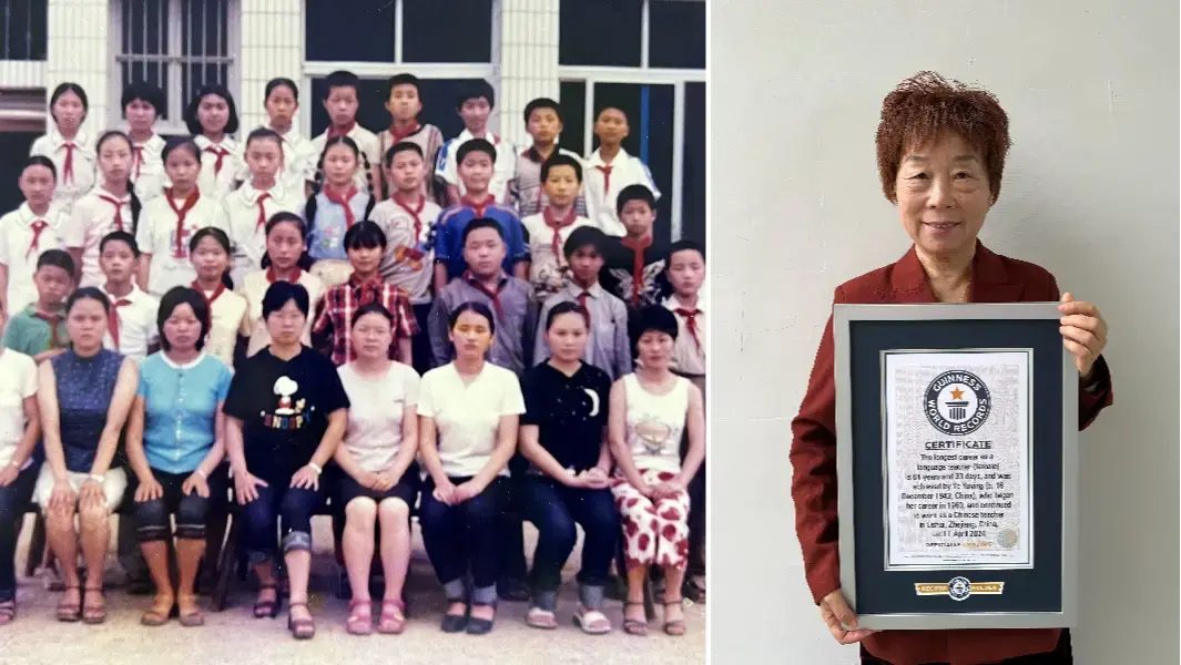 80-Year-Old Chinese Teacher Yeyu Ying Sets Guinness World Record For Longest Teaching Career