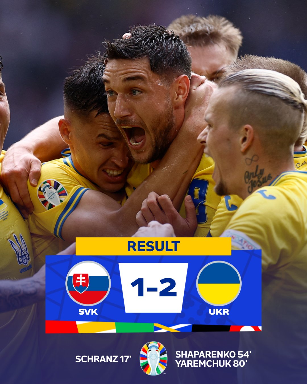 Euro 2024: Ukraine Overturned Deficit To Emerge Winners Against Slovakia