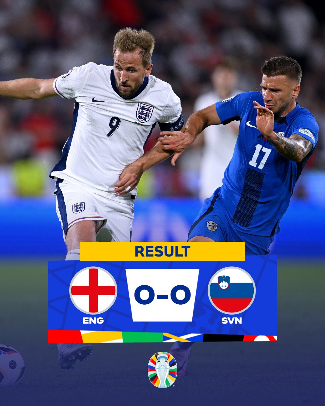 Euro 2024: England Progress To Knockout Stages Despite Goalless Draw Against Slovenia