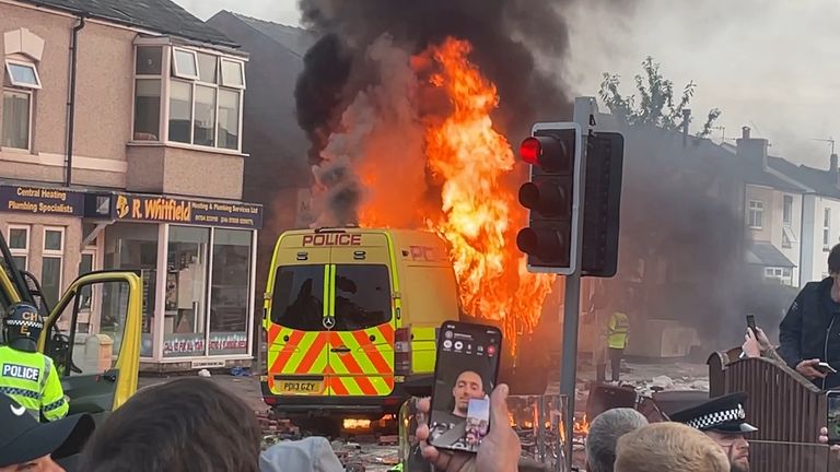Violence Erupts In Southport UK After Fatal Stabbings