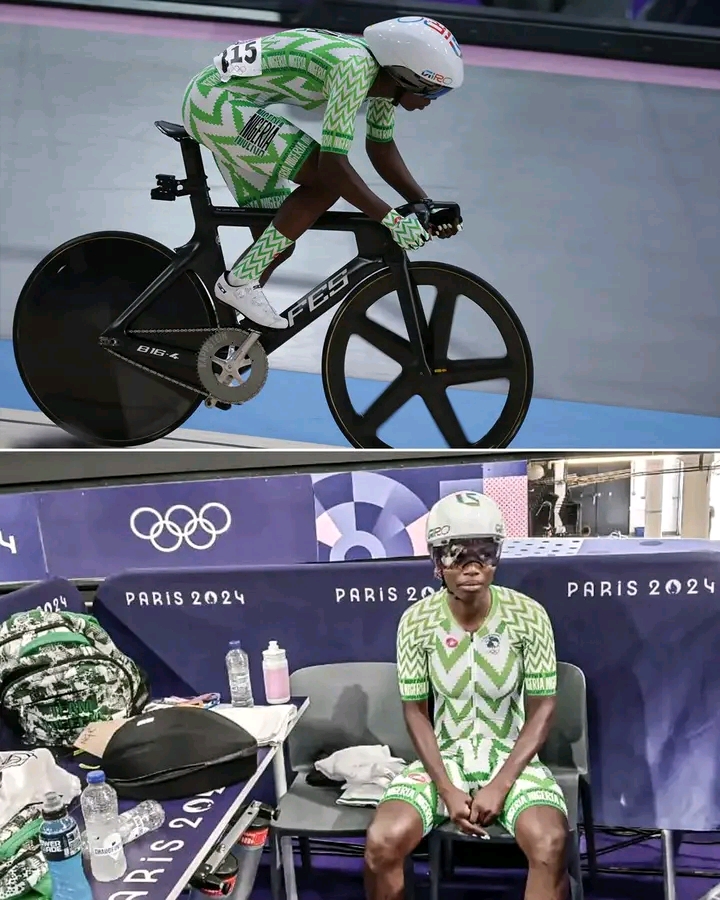 Nigerian Cyclist Ese Ukpeseraye Receives Kind Gesture From German Counterpart At Paris Olympics