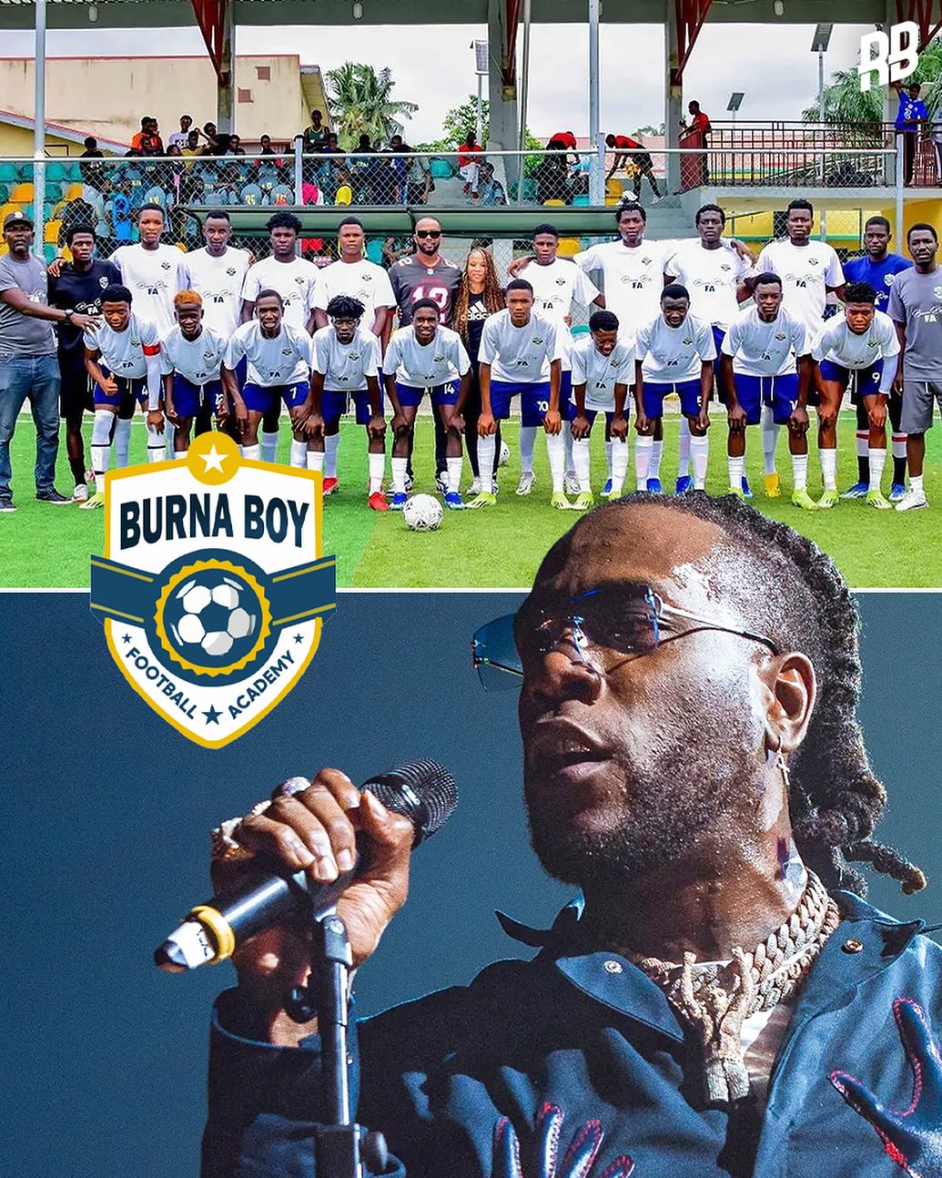 Burna Boy Launches Football Academy In Nigeria, Opens Doors For Aspiring Young Players