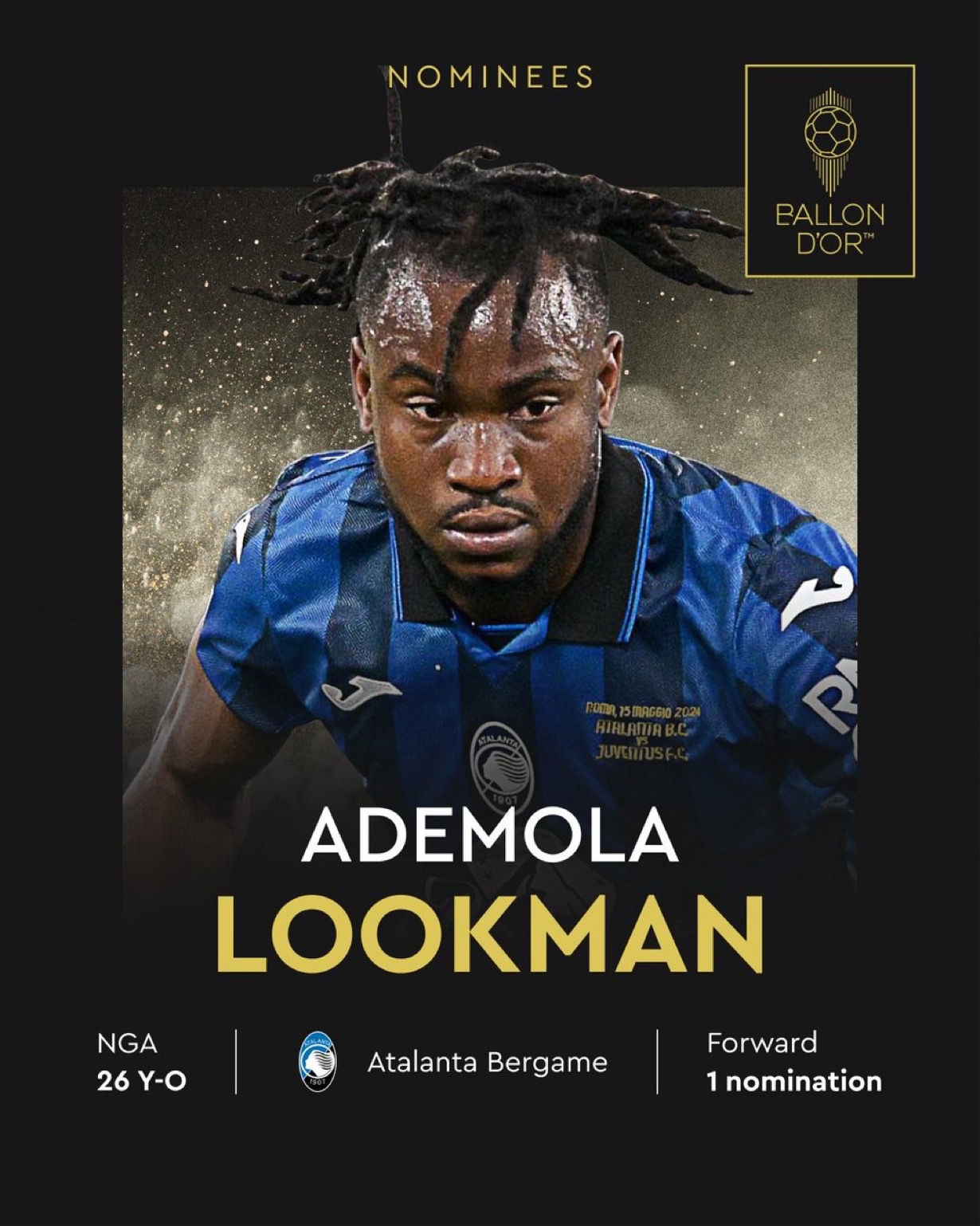 Ademola Lookman Nominated For 2024 Ballon d’Or