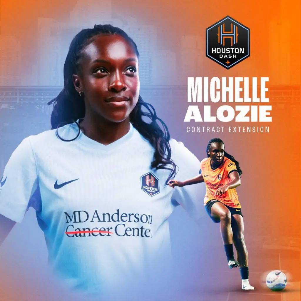 Transfer: Michelle Alozie Signs New Two-Year Contract With Houston Dash