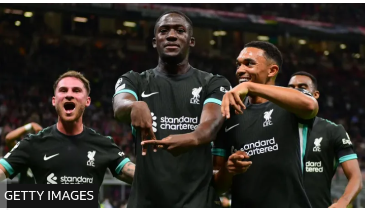Champions League: Liverpool Brush-off AC Milan 3:1 In San Siro