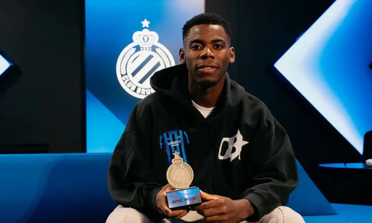 Raphael Onyedika Named Club Brugge’s Player Of The Month For September