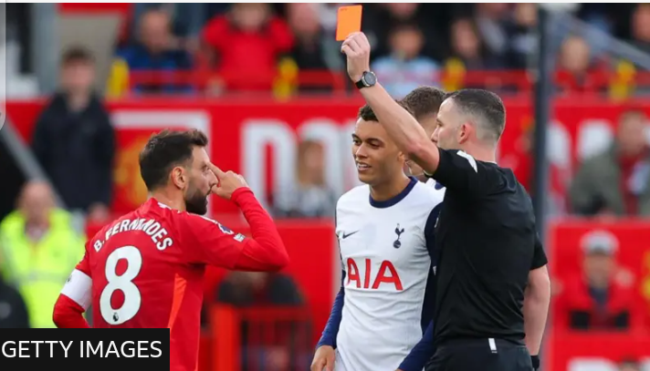 Premier League: Manchester United’s Bruno Fernandes Wins Appeal Against Red Card