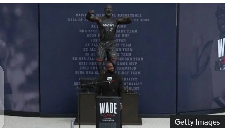 Basketball: Dwyane Wade Statue Sparks Fan Backlash
