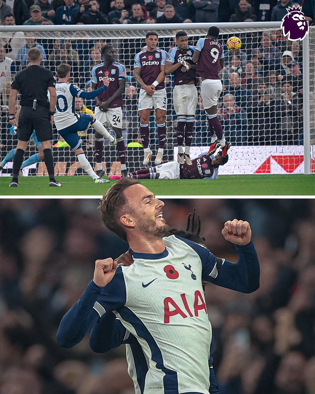 EPL: Tottenham Fight Back To Secure Thrilling Victory Over Aston Villa